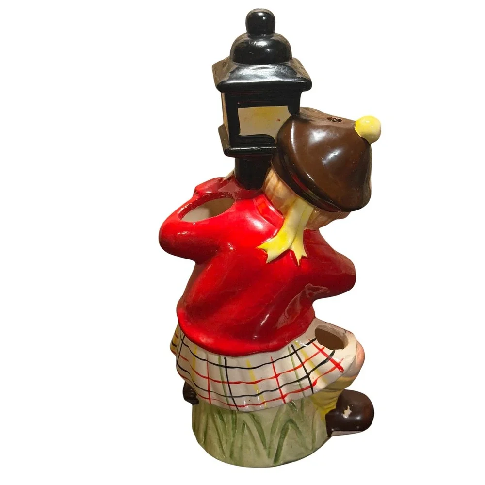 Vintage Kitsch Barware Figurine Cocktail Pick Holder Lamp MCM Retro Whimsical